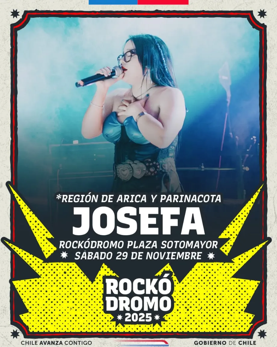 Afiche de Josefa en Rockódromo de Valparaíso